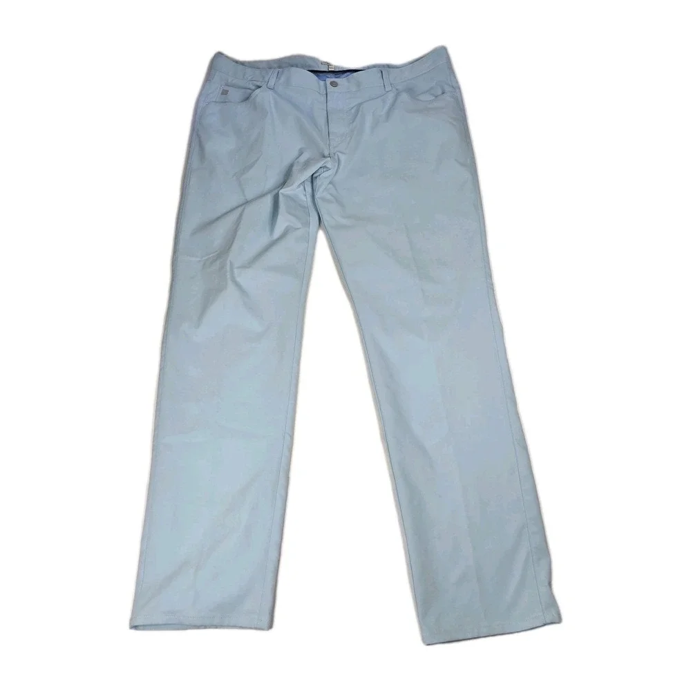 Peter Millar Crown Sport Men's Performance Blue Golf Pants Size 42x34 Polyester